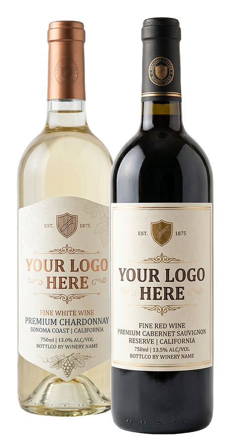 White Label Wine Bottles